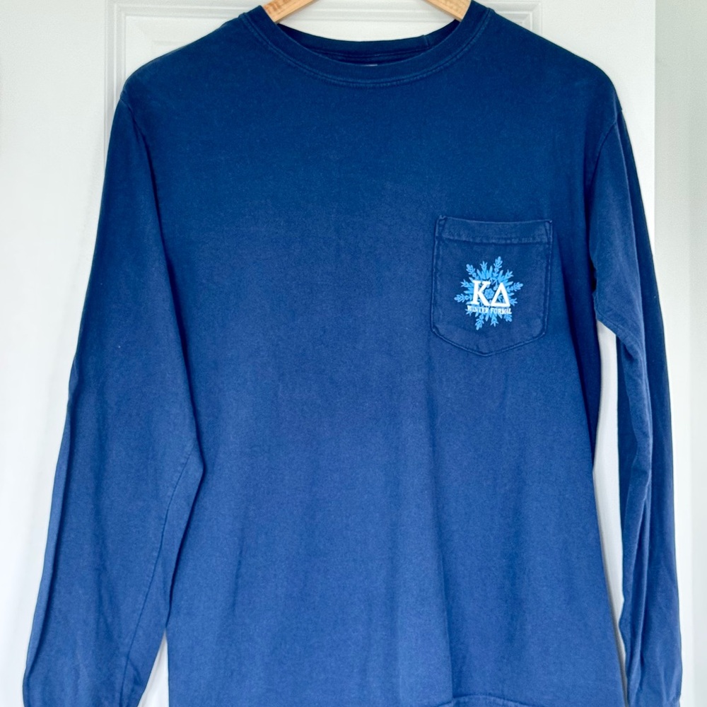 Kappa Delta Navy Blue Long Sleeve T-Shirt